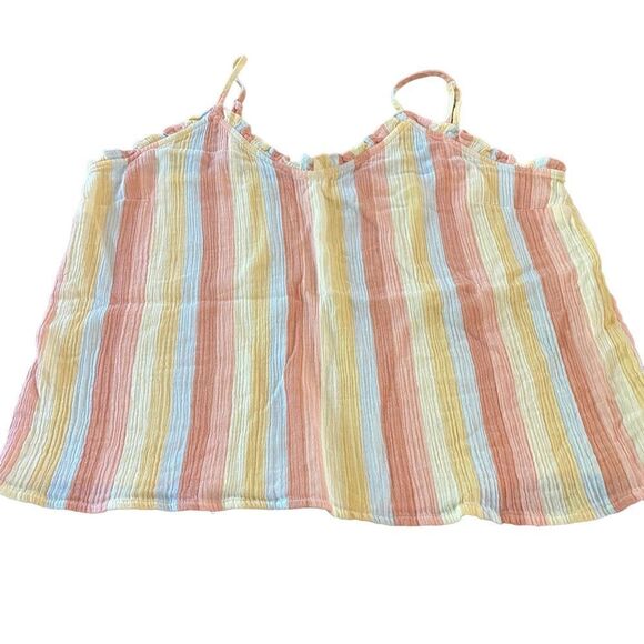 A.n.a. A new approach striped spaghetti straps XXL pastel colors - Picture 1 of 5